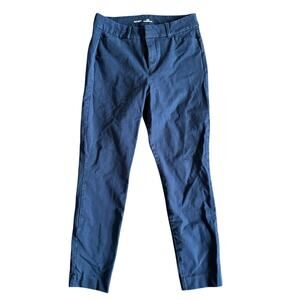 Old Navy High-Waisted Pixie Straight Pants Navy Blue Women's Size 4 Workwear